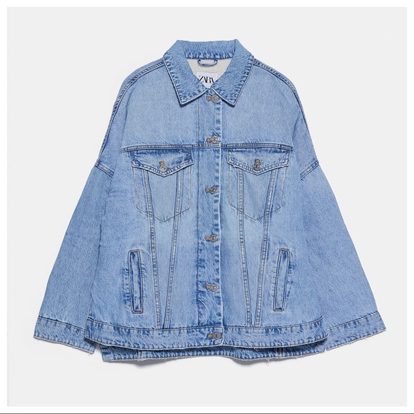 NWT. Zara Oversized Denim Jacket. Size S. - Picture 7 of 14